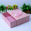 Rectangle pink drawer cardboard packaging paper gift box
